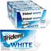 Trident White Peppermint Sugar Free Gum 9 Packs of 16 Pieces (144 Total Pieces)