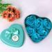 Wozhidaoke Fall Decor Wedding Heart Body Gift Rose Scented Flower 6Pcs Decoration Bath Petal Soap Home Decor Christmas Decorations Home Decor Fake Plants Blue 10*10*4 Blue