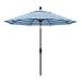 California Umbrella 9' Market Sunbrella Umbrella Metal in Blue/Navy | 102.625 H in | Wayfair GSCU908302-5493