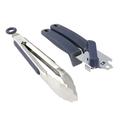Oster Bluemarine 2 Piece Stainless Steel Can Opener & Tongs Set in Navy Blue Stainless Steel in Blue/Gray | Wayfair 950120150M