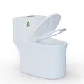 SUPERFLO Dual-Flush Elongated One-Piece Toilet (Seat Included) in White | 25 H x 15.9 W x 26.7 D in | Wayfair OT-2-2