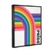 Stupell Industries Pride Rainbow Arch LGBTQ by Angela Nickeas Graphic Art Canvas in Blue/Red/Yellow | 21 H x 17 W x 1.7 D in | Wayfair
