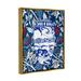 Stupell Industries Baroque Floral Pattern Vase by Lil' Rue Graphic Art Canvas in Blue/White | 31 H x 25 W x 1.7 D in | Wayfair aw-148_ffg_24x30