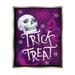 Stupell Industries Trick Or Treat Purple Halloween Framed Floater Canvas Wall Art By ND Art Canvas in Indigo | 31 H x 25 W x 1.7 D in | Wayfair