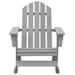 Breakwater Bay Adirondack Rocking Chair Porch Rocker Outdoor Patio Lawn Chair Wood in Gray | Wayfair 1FFCE74ED91A473F8317AABB9F6255FC