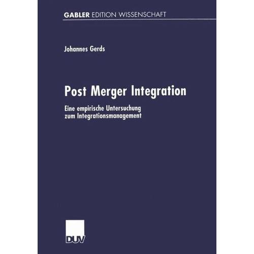 Post Merger Integration – Johannes Gerds