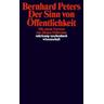 Der Sinn von Öffentlichkeit - Bernhard Peters