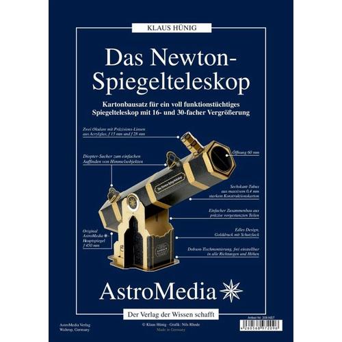 Das Newton-Spiegelteleskop, Kartonbausatz - AstroMedia