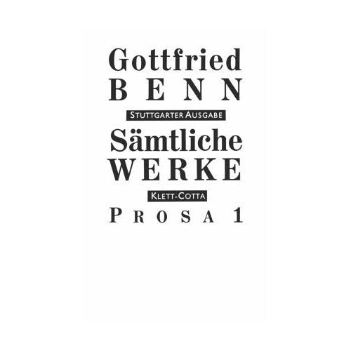 Sämtliche Werke - Stuttgarter Ausgabe. Bd. 3 - Prosa 1 (Sämtliche Werke - Stuttgarter Ausgabe, Bd. 3) / Sämtliche Werke, Stuttgarter Ausg. Bd.3, Tl.1