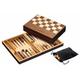 Philos 2508 - Schach Backgammon Dame Set, Feld 32 mm, Magnetverschluss - Philos