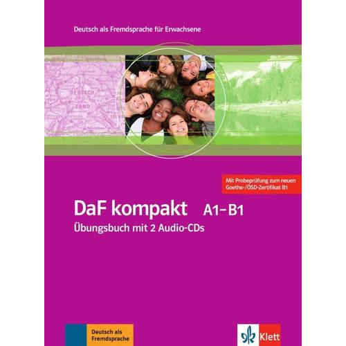 DaF kompakt. Übungsbuch mit 2 Audio-CDs A1-B1