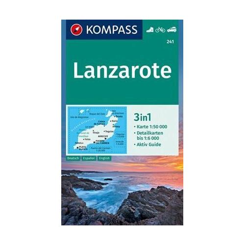 KOMPASS Wanderkarte 241 Lanzarote 1:50.000