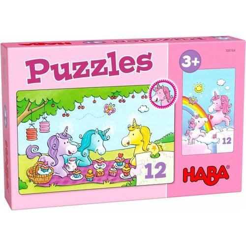 Puzzles Einhorn Glitzerglück, Rosalie & Friends (Kinderpuzzle) - HABA Sales GmbH & Co. KG