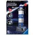 Ravensburger 12577 - Leuchtturm bei Nacht, 216 Teile - 3D-Puzzle-Bauwerk Night Edition - Ravensburger Verlag
