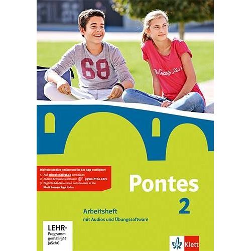 Pontes 2.Arbeitsheft mit Audios und Übungssoftware 2. Lernjahr