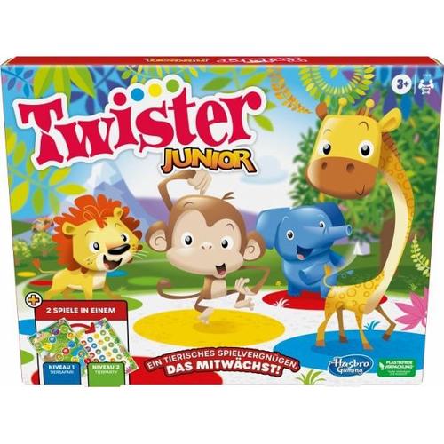 Hasbro F7478100 - Twister Junior, 2-in-1 Bewegungsspiel - Hasbro