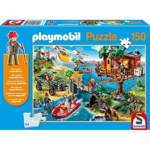 Schmidt 56164 - Playmobil, Baumhaus, 150 Teile, Klassische Puzzle - Schmidt Spiele