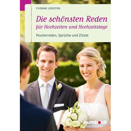 Die schönsten Reden für Hochzeiten und Hochzeitstage – Yvonne Joosten