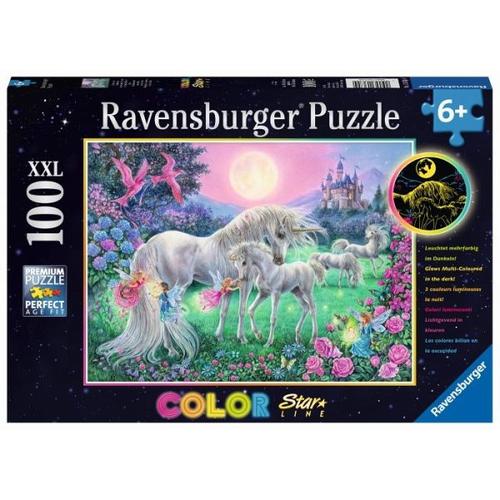 Ravensburger Puzzle 13670 - Einhörner im Mondschein - color StarLine - Ravensburger Verlag