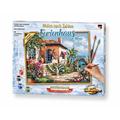 Schipper 609240795 - Malen nach Zahlen, Ferienhaus am Meer, 24 x 30 cm - Noris Spiele / Schipper