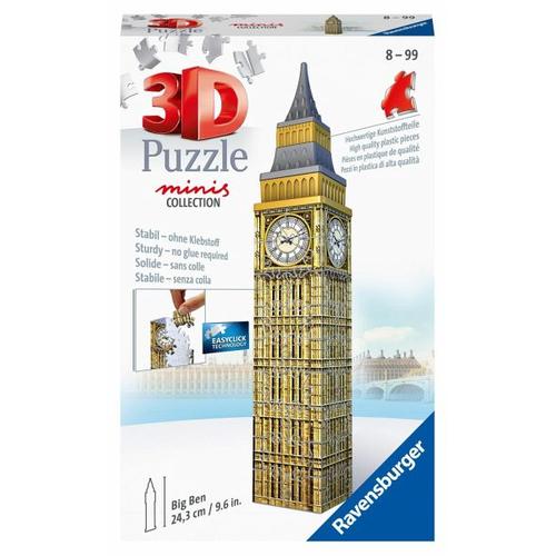 Ravensburger 3D Puzzle – Mini Big Ben – 54 Teile – ab 8 Jahren – Ravensburger Spieleverlag / Ravensburger Verlag GmbH