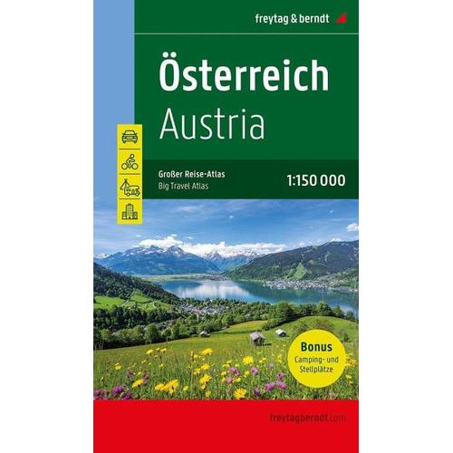 Österreich, Autoatlas 1:150.000, freytag & berndt