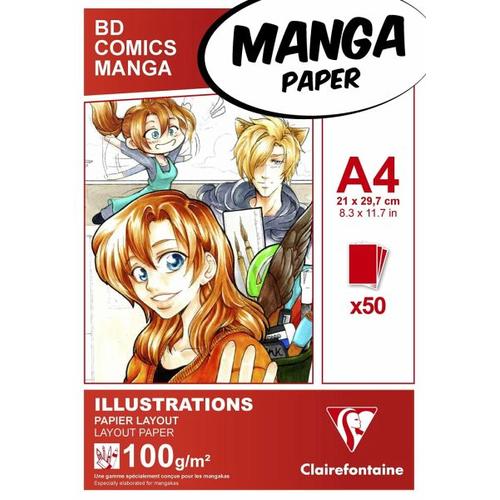 Layoutblock für Mangas und Comics A4 50 Blatt 100g