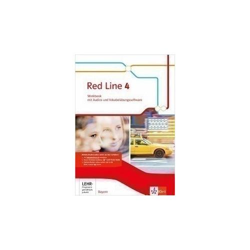 Red Line 4. Ausgabe Bayern. Workbook mit Audios und Vokabelübungssoftware Klasse 8