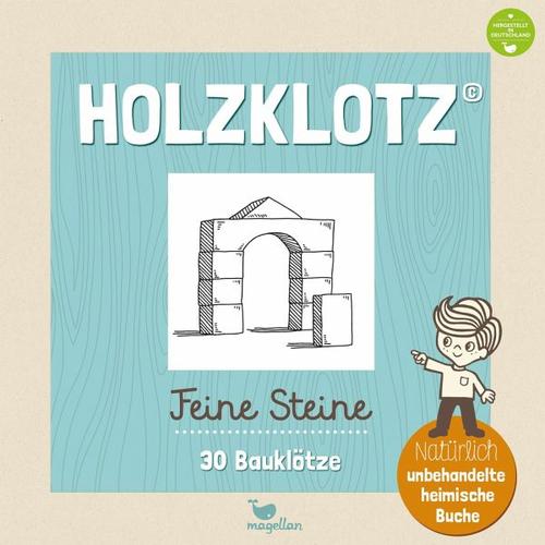 Holzklotz - Feine Steine - 30 Bauklötze - Magellan