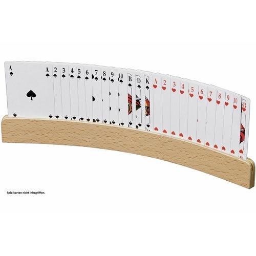 Philos 6693 – Spielkartenhalter aus Holz 33 cm, ohne Spielkarten – Philos