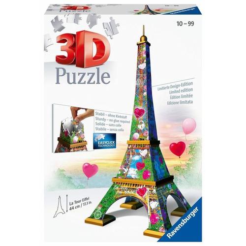 Ravensburger 11183 - Eiffelturm Love Edition, 3D Puzzle, 216 Teile - Ravensburger Verlag