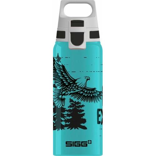 SIGG BRAVE EAGLE 0.6 Lük Trinkflasche ALU mit WMB ONE TOP, BPA frei, Auslaufsich