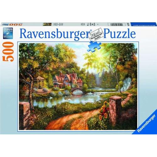 Ravensburger 16582 - Cottage am Fluß, Puzzle, 500 Teile - Ravensburger Verlag
