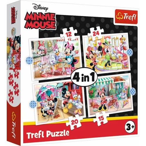 4 in 1 Puzzle - Disney Minnie Mouse (Kinderpuzzle) - Trefl
