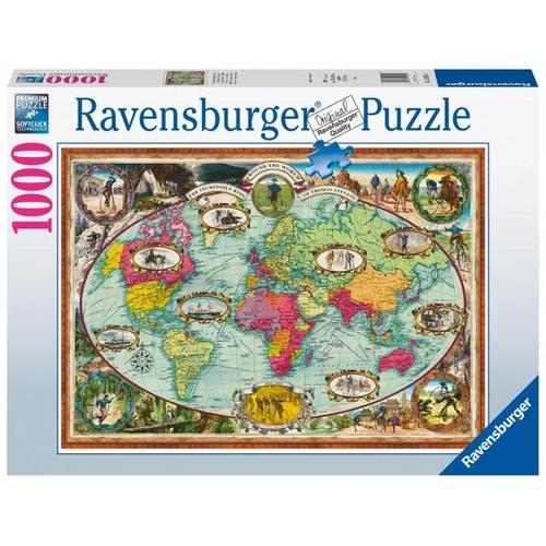 Ravensburger Puzzle - Mit dem Fahrrad um die Welt - 1000 Teile - Ravensburger Verlag