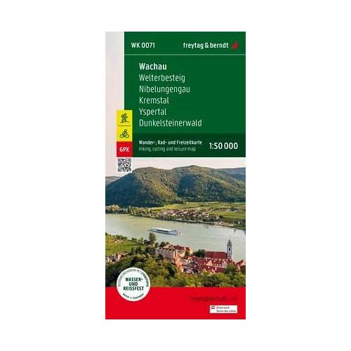 Wachau, Wander-, Rad- und Freizeitkarte 1:50.000, freytag & berndt, WK 0071