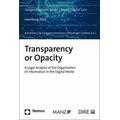 Transparency or Opacity - Simone Herausgegeben:Kuhlmann, Fabrizio De Gregorio, Martin Fertmann, Hannah Ofterdinger, Anton Sefkow