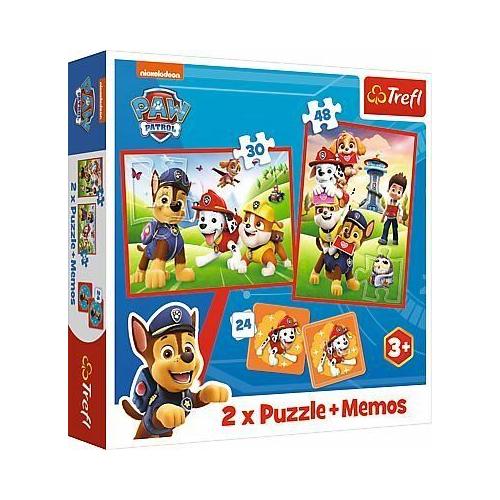 2 in 1 Puzzles + Memo PAW Patrol - Trefl
