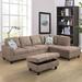 Brown Sectional - Latitude Run® 104 Wide Sectional Couch Set Corduroy Sofa & Chaise w/ Storage Ottoman (, Left-Hand Facing) Cotton | Wayfair