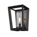 17 Stories Colchester 1 Light 6" Wall-mounted Sconce Glass/Metal in Black | 9 H x 6.25 W x 6.25 D in | Wayfair B8142C1E3CA445E1AE8A3E91689020C1