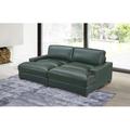 Wade Logan® Aybel 90" Wide Genuine Leather Match Sofa Bed w/ Headrest Leather Match | 35 H x 90 W x 57.5 D in | Wayfair