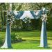 Warm Home Designs Wedding Arch Draping Fabric in Blue/White | 288 H x 55 W x 0.1 D in | Wayfair WED WHI+DBL 288