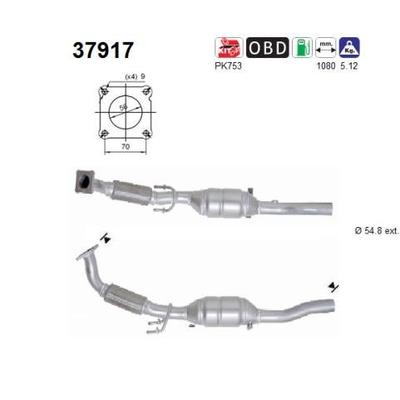 AS Katalysator für SKODA VW 1J0254506JX 1J0254503X 1J0254508GX 37917