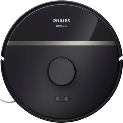 PHILIPS Saugroboter "XU3000/01, 230 min Akkulaufzeit, Teppichfunktion" 360 Lasernavigation und Wischfunktion schwarz (dunkel und beluga-metallic)