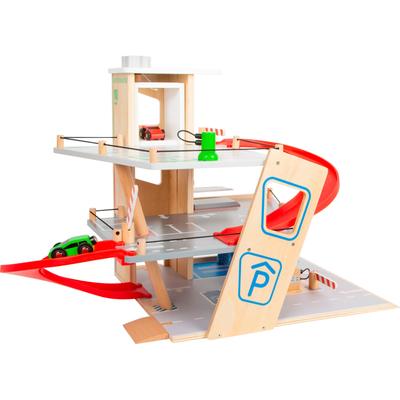 Spiel-Parkhaus SMALL FOOT "Parkhaus Premium", bunt, Fahrzeug-Spielwelten, KinderB:36cm H:43cm T:62cm, Kunststoff, Holz, Metall, B:36cm H:43cm T:62cm
