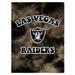 Las Vegas Raiders 60'' x 70'' Bubble Tie-Dye Flannel Sherpa Blanket