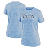 Women's Nike Light Blue Tennessee Titans Sideline Velocity Performance T-Shirt