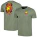 Men's Contenders Clothing Heather Green Top Gun Rooster T-Shirt