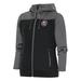 Women's Antigua Steel/Gray Louisville Bats Protect Full-Zip Hoodie