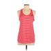 Adidas Active Tank Top: Red Color Block Activewear - Women's Size Medium